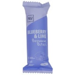 NU Brownie Bites - Blueberry & Lime 10 x 72g